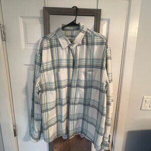 Mens button down plaid shirt